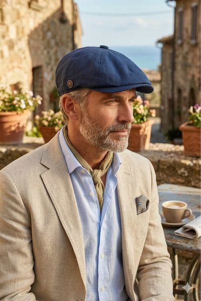 Hat Town Linen 8-Piece Peaky Blinders Model Newsboy Cap Hat