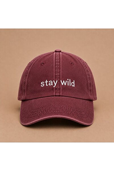 WeavedCo Stay Wild Written Vintage Washed Cap
