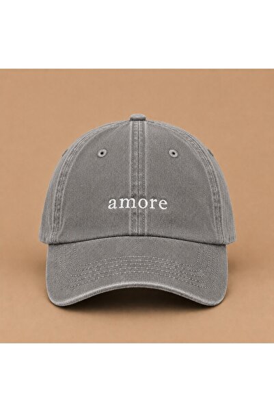 WeavedCo Amore (Love) Embroidered Vintage Washed Cap Hat