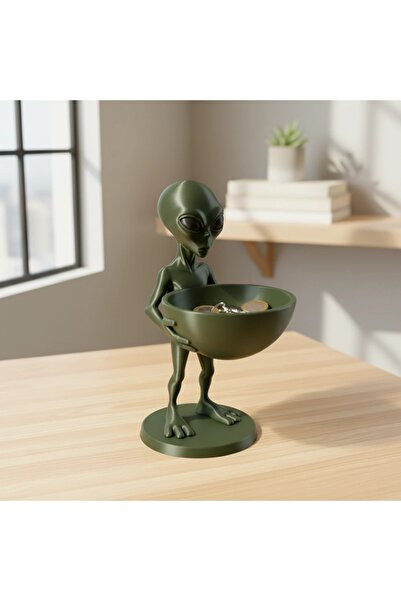 OEM Decorative Bowl Alien Figurine Organizer, 15 mm