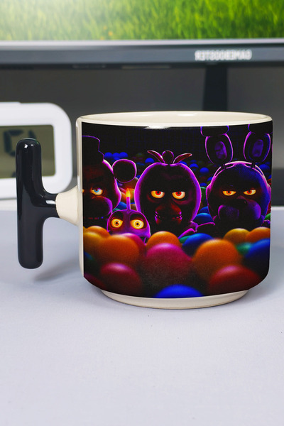 ZipZap Five Nights at Freddy's Printed Ceramic Luxury Mug (1 Piece) T-Shaped ...