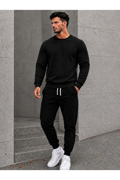 FAEL LİFE SET UNISEX CU TĂIȚELE LĂRGI, GULER ROTUND ȘI PANTALONI DE TRENING, ...