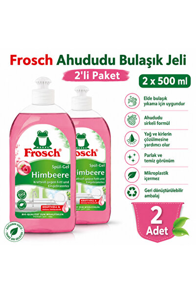 Frosch Ahududu Sirkeli Elde Bulaşık Deterjanı 2x500 ml