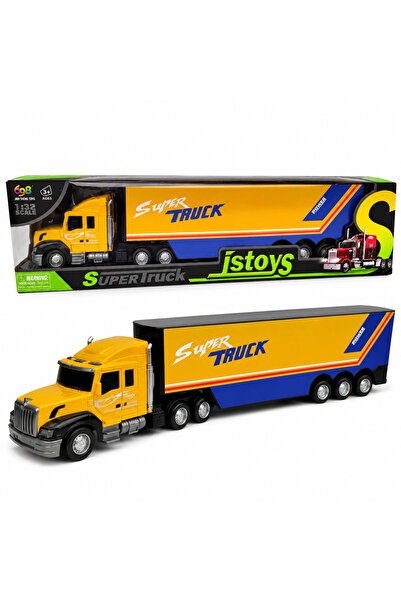 Istoys Camion jucarie TIR transport marfa cu remorca, scara 1:32, functie cu ...