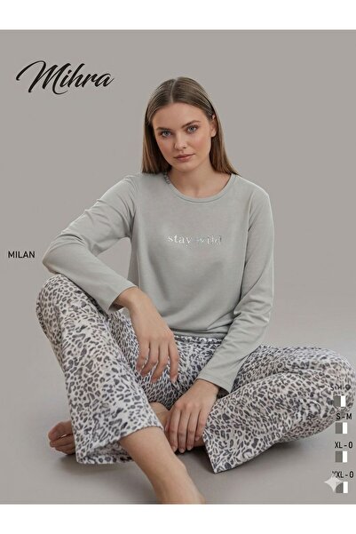 kadın uzun pijama takımı