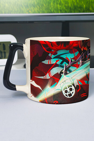 ZipZap Gurren Lagann Anime Printed Ceramic Luxury Mug (1 Piece) Custom Black ...