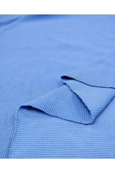 Kumaş Parça Blue Camisole Ribbed Fabric Flexible Soft Bodysuit & Blouse Mater...