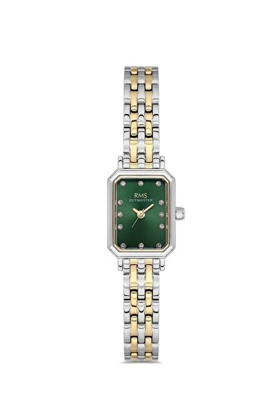 RMS Zeitmeister Rms.1.Ag2229.49 Minimal Rectangular Case Crystal Glass 3 Atm ...