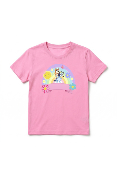 URBANTRENDSTORE Bluey Printed Premium Crew Neck Cotton Short Sleeve Kids and ...