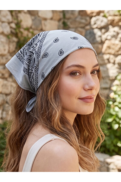 D scarf Φουλάρι μπαντάνα με έθνικ σχέδιο, 100% βαμβακερό