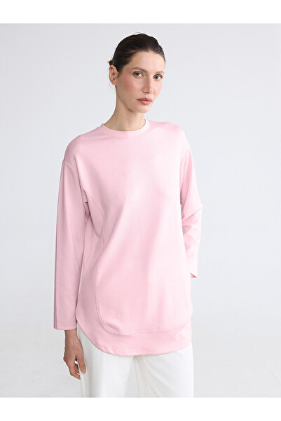 LC Waikiki Nevavm Farkıyla Oversize Soft Touch Women's Sweatshirt Tunic