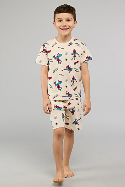 R&B Spider-Man Print Shorts Pyjama Set