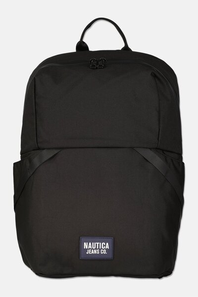 Nautica Jeans Men Brand Logo Backpack, Black