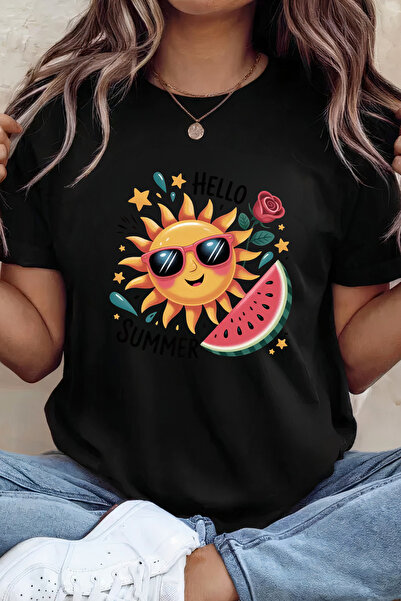 Sarah's Boutique Women's T-shirt – 100% cotton – HELLO SUMMER