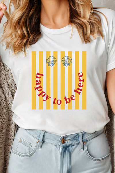Sarah's Boutique Women's T-shirt – 100% cotton – Happy Shells