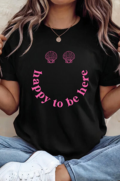 Sarah's Boutique Women's T-shirt – 100% cotton – Shell Smile