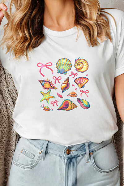 Sarah's Boutique Women's T-shirt – 100% cotton – Shell Bows