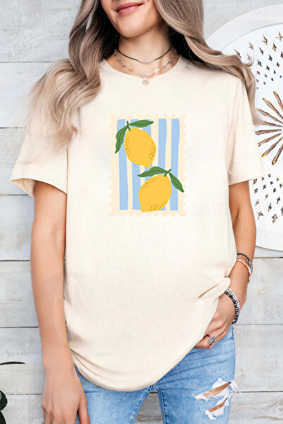 Sarah's Boutique Women's T-shirt – 100% cotton – Lemon Stamp
