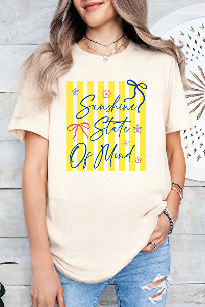 Sarah's Boutique Women's T-shirt – 100% cotton – Sunshine Stripes