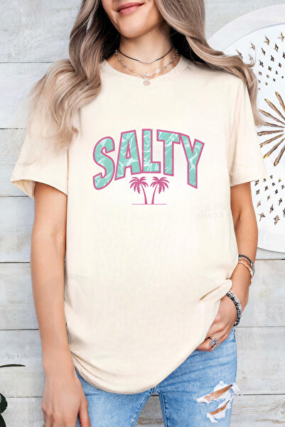 Sarah's Boutique Women's T-shirt – 100% cotton – Salty Palms