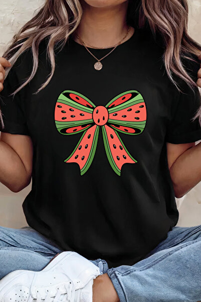 Sarah's Boutique Women's T-shirt – 100% cotton – Melon Ribbon