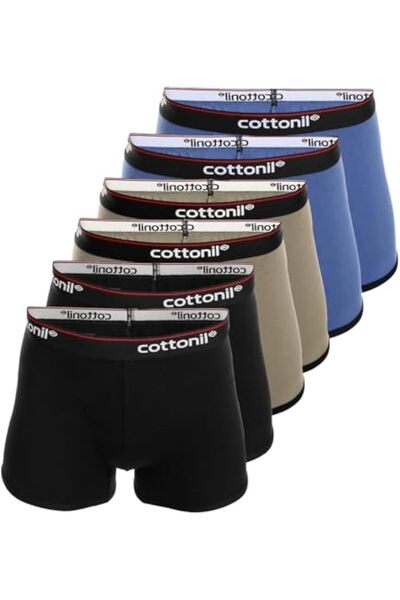 Cottonil everyday boxer briefs, multi-color-1 - size XXL, 6-piece set