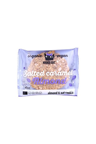 Kookie Cat Fără gluten, biscuiți bio cu migdale și caramel sărat, 50g