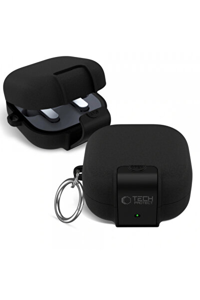 Tech-Protect Slim Hook Case for Samsung Galaxy Buds4 / Buds4 Pro, Black