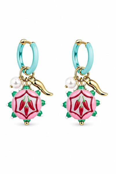 Jack Ferrero Summer New Mineli Colorful Women's Steel Earrings