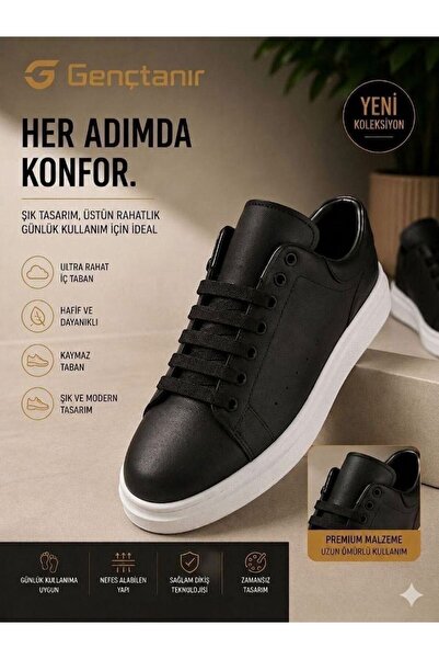 GENCTANİR SHOES Men's Sneaker Lace-Up Shoes