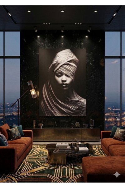 BLT DİZAYN Gizemli Zarafet Premium Cam Tablo
