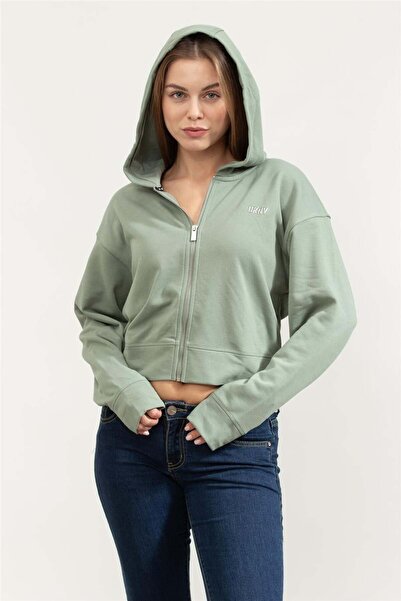 Dkny Kadın Fermuarlı Sweatshirt Çok Renkli