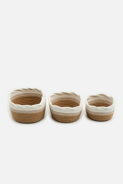 AKSWSUAR Oval Knitted Basket