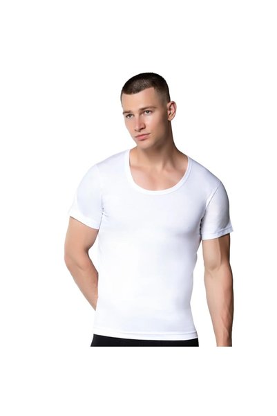 Generic Brand Pack of 6 Silver King Size Men's Combed Cotton Crew Neck Unders...