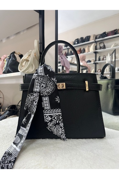 ÇANTA Mayla Bags Kadın Eşarp Detaylı El Ve Omuz Çantası Klasik El Çantası