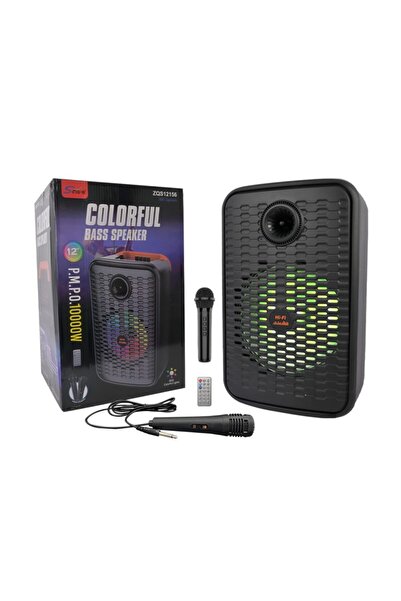 singe ZQS12156 12" Colorful Bluetooth Portable Wireless Speaker P.M.P.O. 1000...