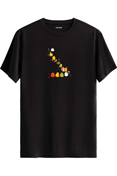 Colermi Colorful Bird Printed T-Shirt