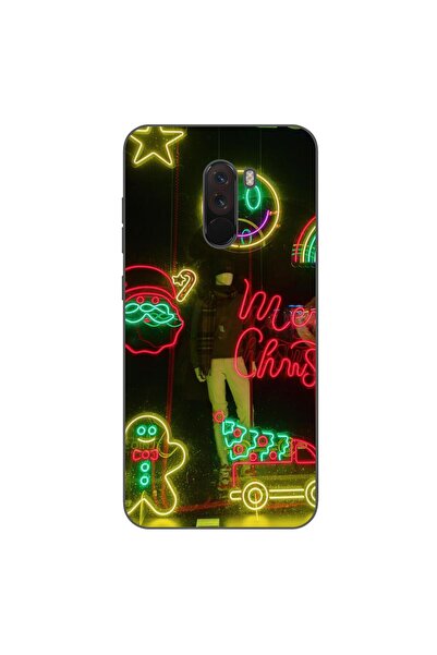 OEM Husa compatibila cu Xiaomi Pocophone F1 Silicon Gel Tpu Model Craciun Vit...