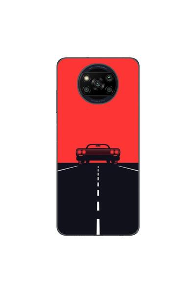 OEM Husa compatibila cu Xiaomi Poco X3 Pro Silicon Gel Tpu Model Red Sky Musc...
