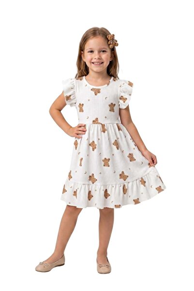 NEWKİDS AYICIK Rochie pentru fete KRM cu detalii