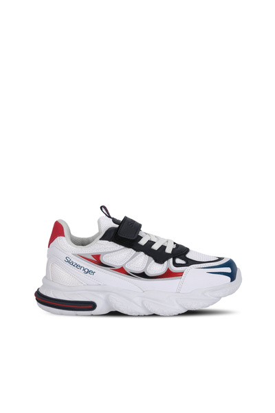 Slazenger KAFKA F Pantofi sport casual pentru băieți, cu velcro, alb / bleumarin