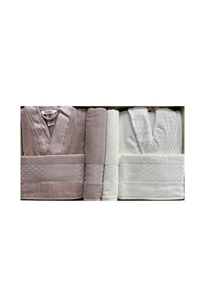 Özdilek Σετ μπουρνούζια Elissa Family Set Cream Stone - 6 Τεμάχια