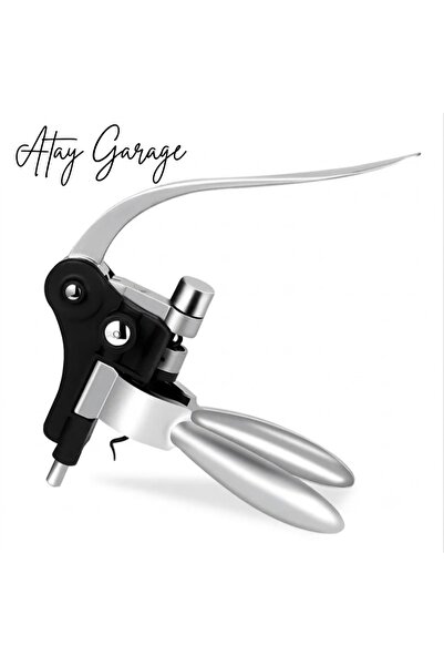 Atay Garage Profesyonel Çift Kollu Tirbuşon Şarap Açacağı – Çinko Ergonomik T...