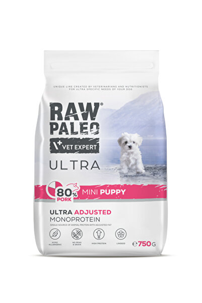 Raw Paleo Hrană umedă pentru câini VetExpert Ultra Pork Mini Puppy 2kg
