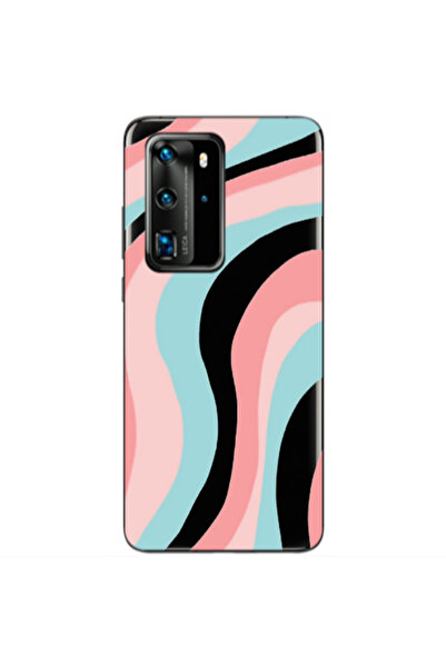 Other Huawei P40 Pro Colored lines Transparent Silicone TPU Θήκη