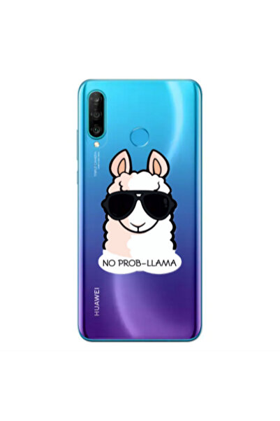 Other Huawei P30 Lite No prob-lama Transparent Silicone TPU Θήκη