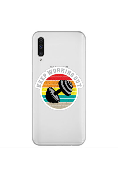 Other Samsung A70 Keep working out Transparent Silicone TPU Θήκη