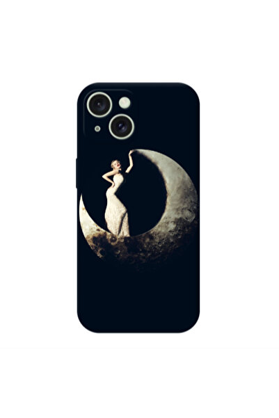 Other Apple iPhone 15 Plus Woman in moon Transparent Silicone TPU Θήκη
