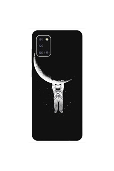 Other Samsung A31 Swinging on the moon Transparent Silicone TPU Θήκη