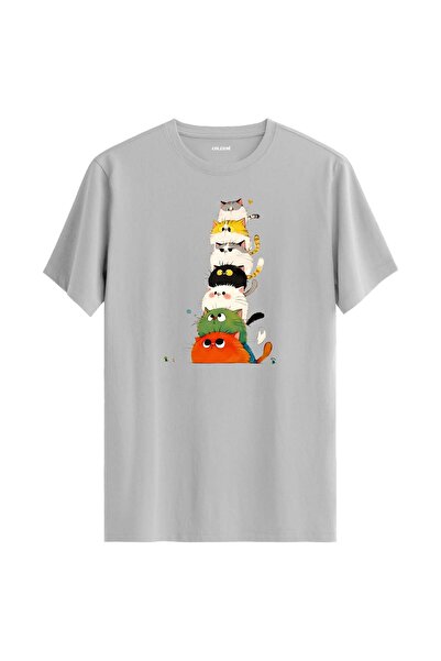 Colermi Colorful Cute Cats Design T-Shirt